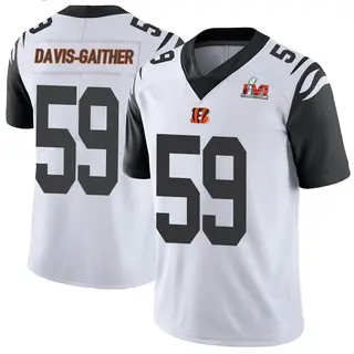 Cincinnati Bengals Men's Akeem Davis-Gaither Limited Color Rush Vapor Untouchable Super Bowl LVI Bound Jersey - White
