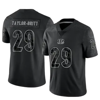 Cincinnati Bengals Men's Cam Taylor-Britt Limited Reflective Jersey - Black