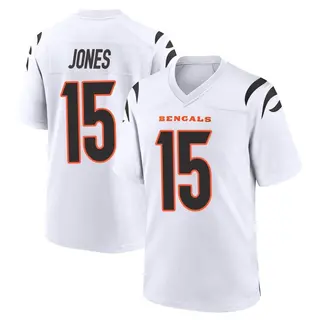 Cincinnati Bengals Men's Charlie Jones Game Jersey - White