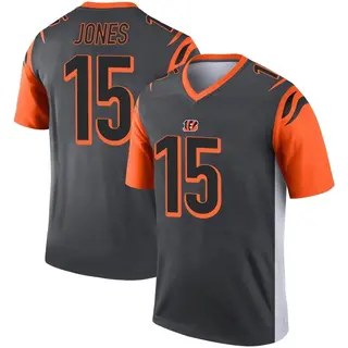 Cincinnati Bengals Men's Charlie Jones Legend Silver Jersey