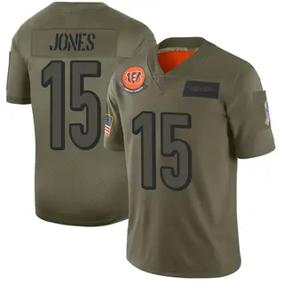 Cincinnati Bengals Men's Charlie Jones Limited 2019 Salute to Service Jersey - Camo