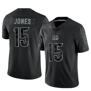 Cincinnati Bengals Men's Charlie Jones Limited Reflective Jersey - Black