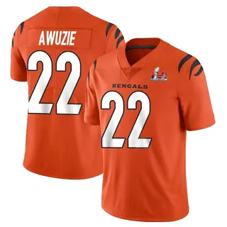 Cincinnati Bengals Men's Chidobe Awuzie Limited Vapor Untouchable Super Bowl LVI Bound Jersey - Orange