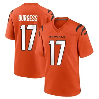 Cincinnati Bengals Men's Cole Burgess Game Jersey - Orange