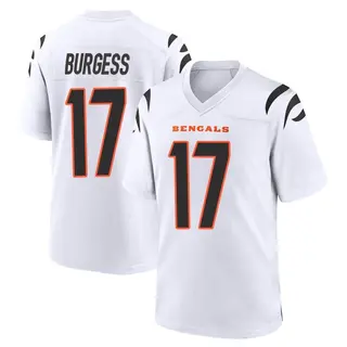 Cincinnati Bengals Men's Cole Burgess Game Jersey - White