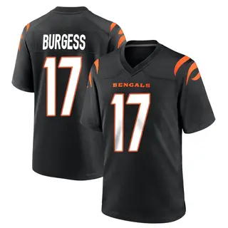 Cincinnati Bengals Men's Cole Burgess Game Team Color Jersey - Black