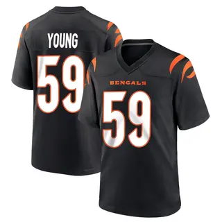 Cincinnati Bengals Men's Craig Young Game Team Color Jersey - Black