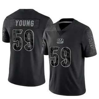 Cincinnati Bengals Men's Craig Young Limited Reflective Jersey - Black