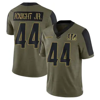 Cincinnati Bengals Men's Demetrius Knight Jr. Limited 2021 Salute To Service Jersey - Olive