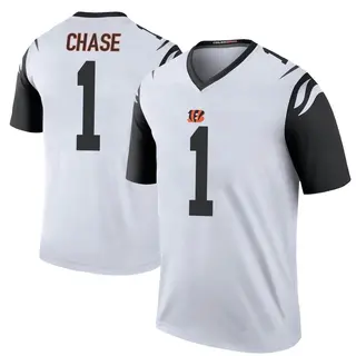 Cincinnati Bengals Men's Ja'Marr Chase Legend Color Rush Jersey - White