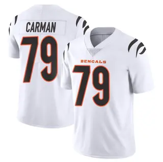Cincinnati Bengals Men's Jackson Carman Limited Vapor Untouchable Jersey - White