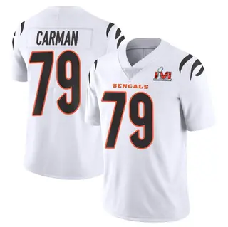 Cincinnati Bengals Men's Jackson Carman Limited Vapor Untouchable Super Bowl LVI Bound Jersey - White