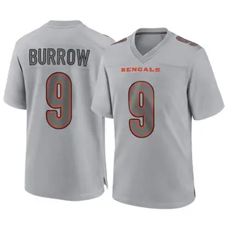 Cincinnati Bengals Men's Joe Burrow Game Atmosphere Fashion Jersey - Gray