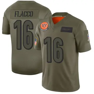 Cincinnati Bengals Men's Joe Flacco Limited 2019 Salute to Service Jersey - Camo