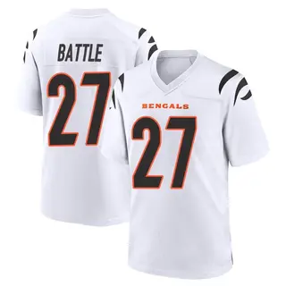 Cincinnati Bengals Men's Jordan Battle Game Jersey - White