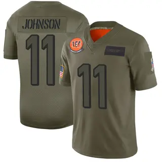 Cincinnati Bengals Men's Josh Johnson Limited 2019 Salute to Service Jersey - Camo