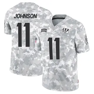 Cincinnati Bengals Men's Josh Johnson Limited 2024 Salute to Service Jersey - Arctic Camo