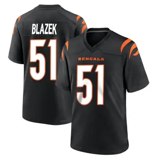 Cincinnati Bengals Men's Justin Blazek Game Team Color Jersey - Black