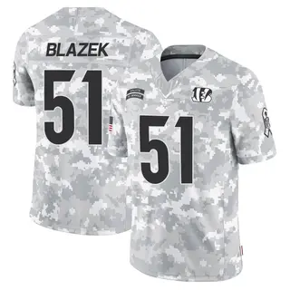 Cincinnati Bengals Men's Justin Blazek Limited 2024 Salute to Service Jersey - Arctic Camo