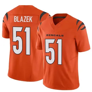 Cincinnati Bengals Men's Justin Blazek Limited Vapor F.U.S.E. Jersey - Orange