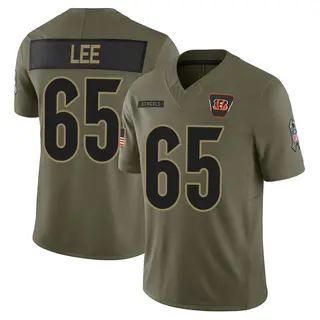 Cincinnati Bengals Men's Matt Lee Limited 2025 Salute to Service Jersey - Olive
