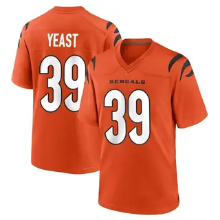 Cincinnati Bengals Men's Russ Yeast Game Jersey - Orange