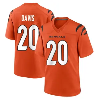 Cincinnati Bengals Men's Tacario Davis Game Jersey - Orange