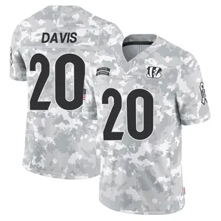 Cincinnati Bengals Men's Tacario Davis Limited 2024 Salute to Service Jersey - Arctic Camo