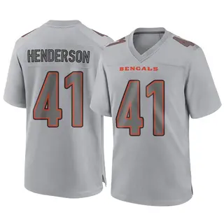Cincinnati Bengals Men's Trayvon Henderson Game Atmosphere Fashion Jersey - Gray
