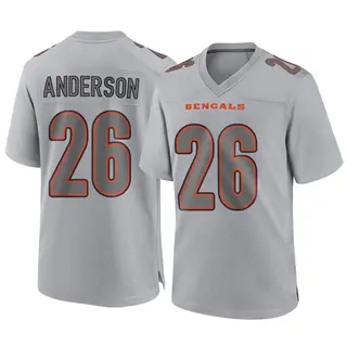Cincinnati Bengals Men's Tycen Anderson Game Atmosphere Fashion Jersey - Gray