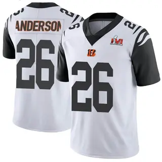 Cincinnati Bengals Men's Tycen Anderson Limited Color Rush Vapor Untouchable Super Bowl LVI Bound Jersey - White