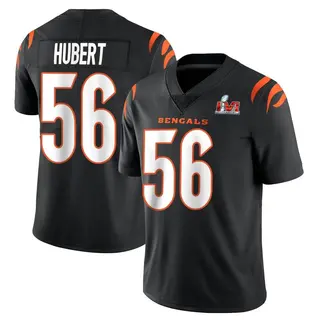 Cincinnati Bengals Men's Wyatt Hubert Limited Team Color Vapor Untouchable Super Bowl LVI Bound Jersey - Black