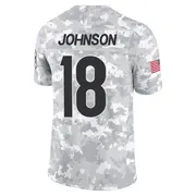 Cincinnati Bengals Men's Xavier Johnson Limited 2024 Salute to Service Jersey - Arctic Camo
