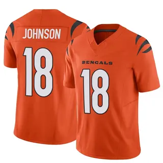 Cincinnati Bengals Men's Xavier Johnson Limited Vapor F.U.S.E. Jersey - Orange
