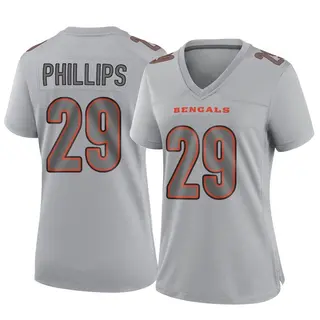Cincinnati Bengals Women's Antonio Phillips Game Atmosphere Fashion Jersey - Gray