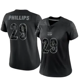 Cincinnati Bengals Women's Antonio Phillips Limited Reflective Jersey - Black