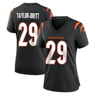 Cincinnati Bengals Women's Cam Taylor-Britt Game Team Color Jersey - Black