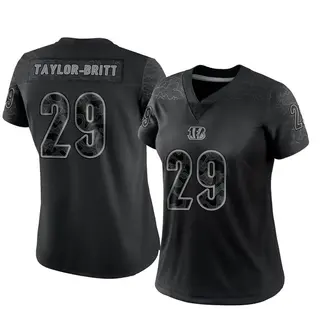 Cincinnati Bengals Women's Cam Taylor-Britt Limited Reflective Jersey - Black