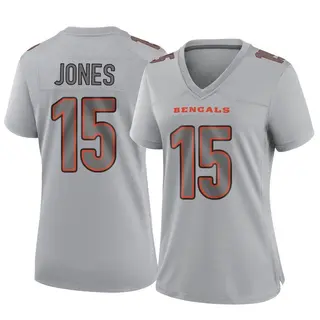 Cincinnati Bengals Women's Charlie Jones Game Atmosphere Fashion Jersey - Gray