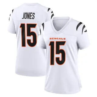 Cincinnati Bengals Women's Charlie Jones Game Jersey - White