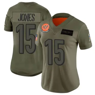 Cincinnati Bengals Women's Charlie Jones Limited 2019 Salute to Service Jersey - Camo