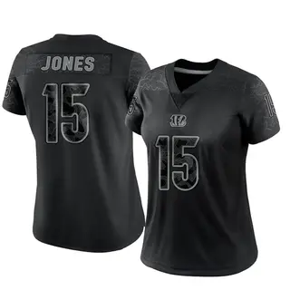 Cincinnati Bengals Women's Charlie Jones Limited Reflective Jersey - Black