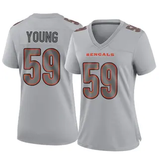 Cincinnati Bengals Women's Craig Young Game Atmosphere Fashion Jersey - Gray
