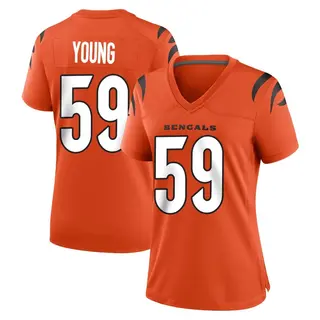 Cincinnati Bengals Women's Craig Young Game Jersey - Orange