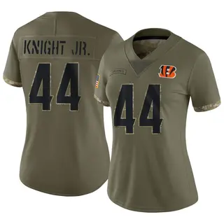 Cincinnati Bengals Women's Demetrius Knight Jr. Limited 2022 Salute To Service Jersey - Olive