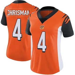 Cincinnati Bengals Women's Drue Chrisman Limited Vapor Untouchable Jersey - Orange