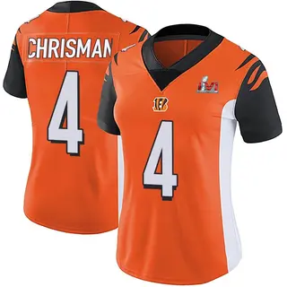 Cincinnati Bengals Women's Drue Chrisman Limited Vapor Untouchable Super Bowl LVI Bound Jersey - Orange