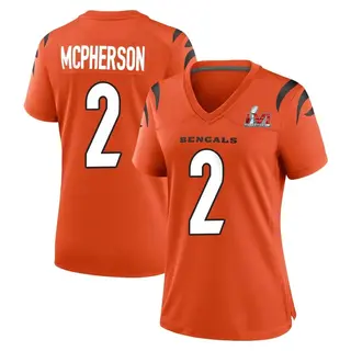 Cincinnati Bengals Women's Evan McPherson Game Super Bowl LVI Bound Jersey - Orange