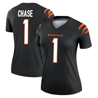 Cincinnati Bengals Women's Ja'Marr Chase Legend Jersey - Black