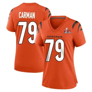 Cincinnati Bengals Women's Jackson Carman Game Super Bowl LVI Bound Jersey - Orange